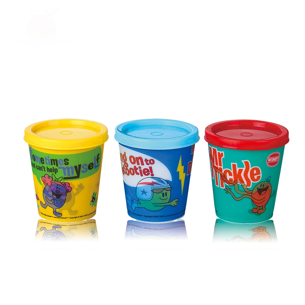 
China manufacturer wholesale 3d lenticular cartoon 230ml plastic cotton candy cups with lid 