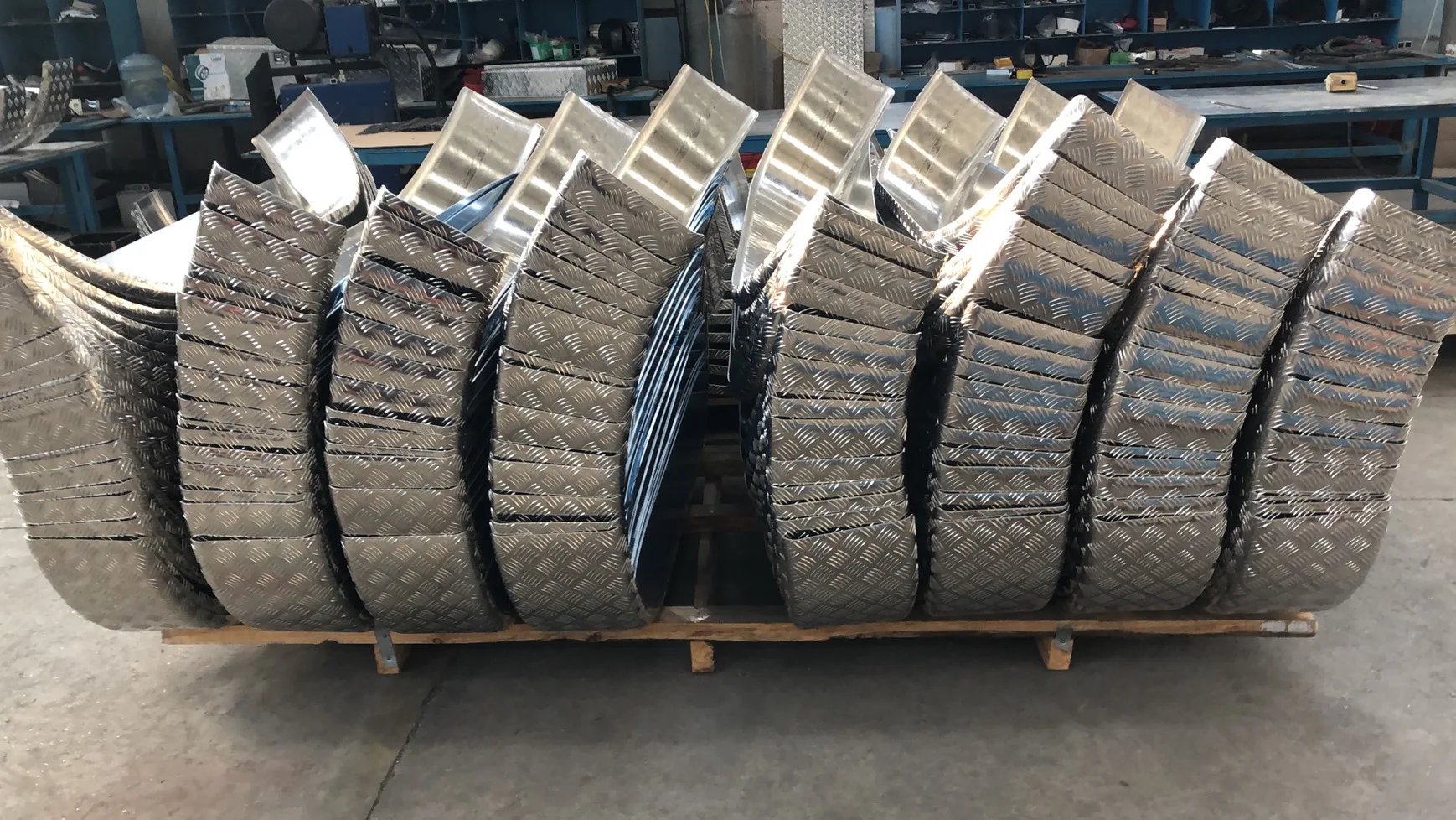 Aluminum Flat Trailer Mudguards Mud Guards