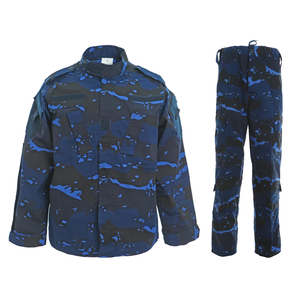 New Pattern 4 Color Marine Camouflage Fabric Uniform