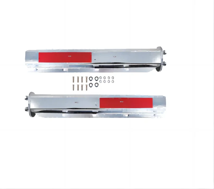 Stainless steel Chrome Straight Splash Guard Mud Flap Hanger with Conspicuity Tape