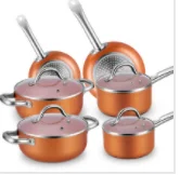 Amazon Aluminum Non Stick Coating Frying Pan Flat-Bottomed  Set Of Cookware