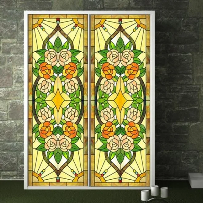 Customized European for Church and Buildings Tiffany Style Handcraft  Panel Wall Stained Glass Window