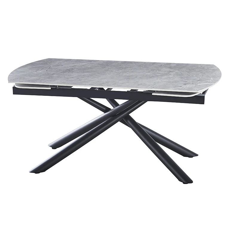 Ceramic dining table extension 2024 new large dining table wood design table top