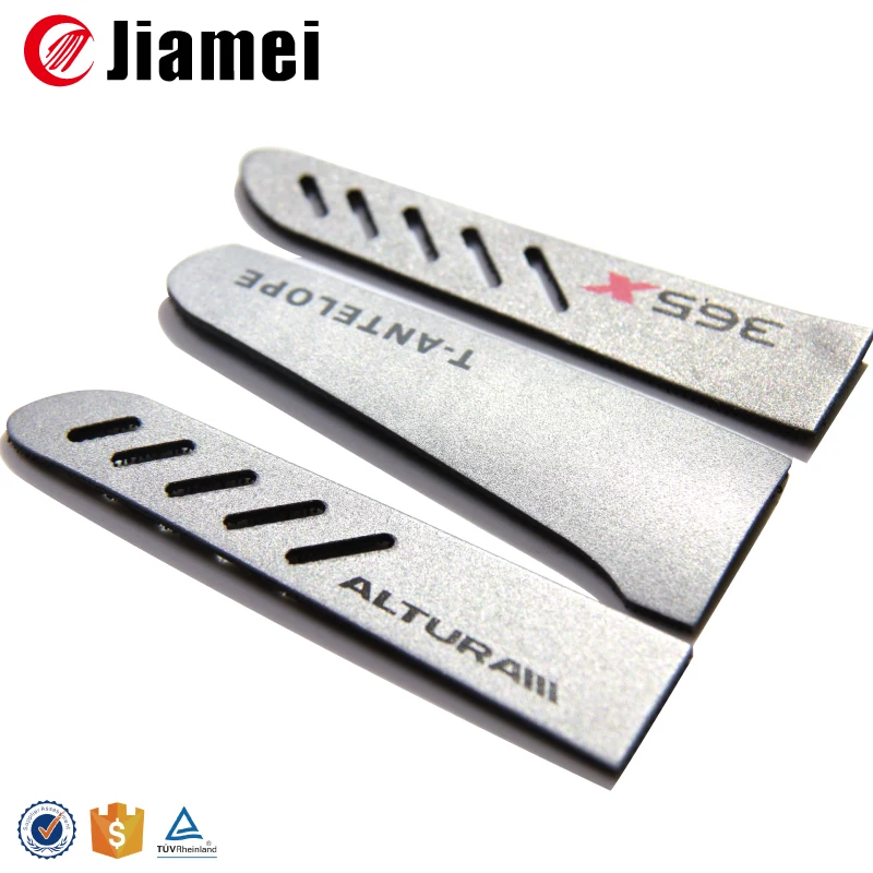 Custom various injection sleeve tab hook and loop straps for clothing