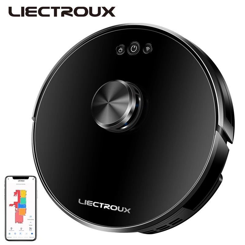 Liectroux XR500 Bulk Selling LDS Storage 5 Maps Phone Remote Control Wet and Dry Vacuum Robot