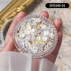 Jewelry Decorations Resin Flowers Nail Decoration Kit Diy Acrylic Nail Ornaments 3d Butterfly Nail Art Charms