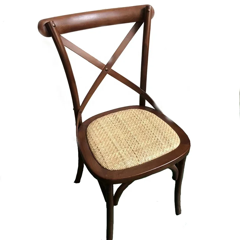 Antique classic  wedding farm  oak dining table and stacking crossback chair