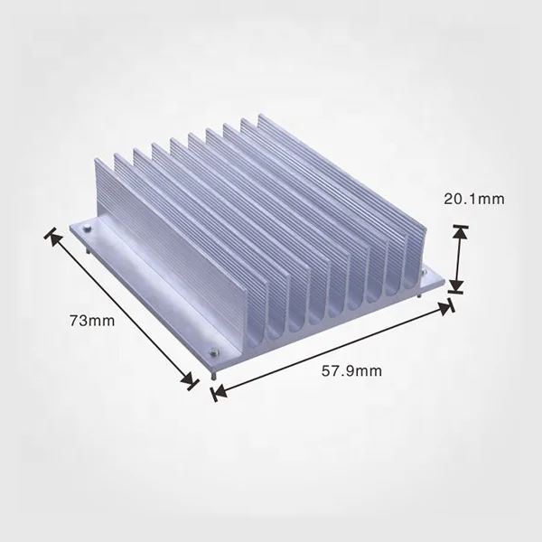 High Quality Custom Black & Red 50W LED Heatsink with Square Pattern Anode IP68 Aluminum Cold Forging Factory OEM
