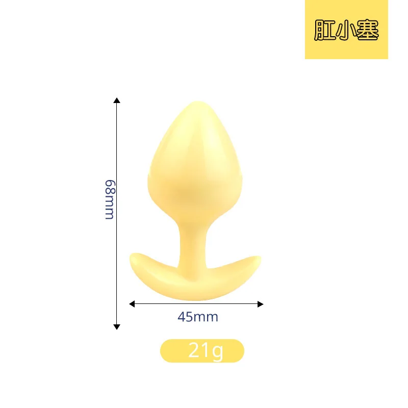 Female Women 3 pcs Plastic Anal Plug Silicone Candy Shaped Three Anal Butt Plugs Set Sexshop  Sex Toy