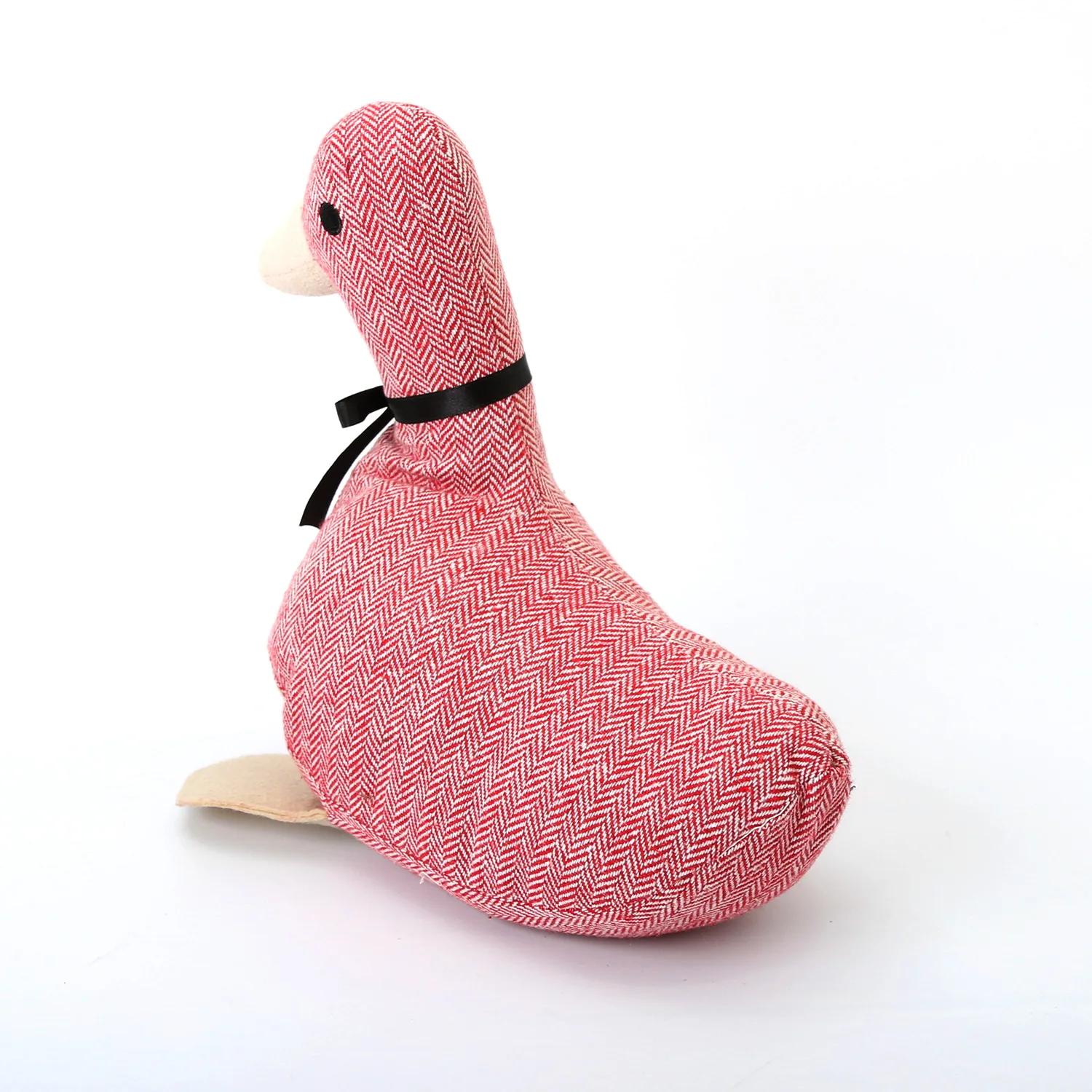 Chinese Factory Lovely Pink Duck Door Stop Decorative Fabric Animal Door Stop Animal Door Stopper