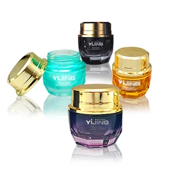 Custom volume glass lotion rose gold skincare cosmetic containers bottle glass packaging set