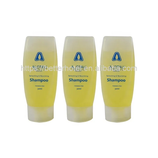30ml hotel shampoo in plastic bottle