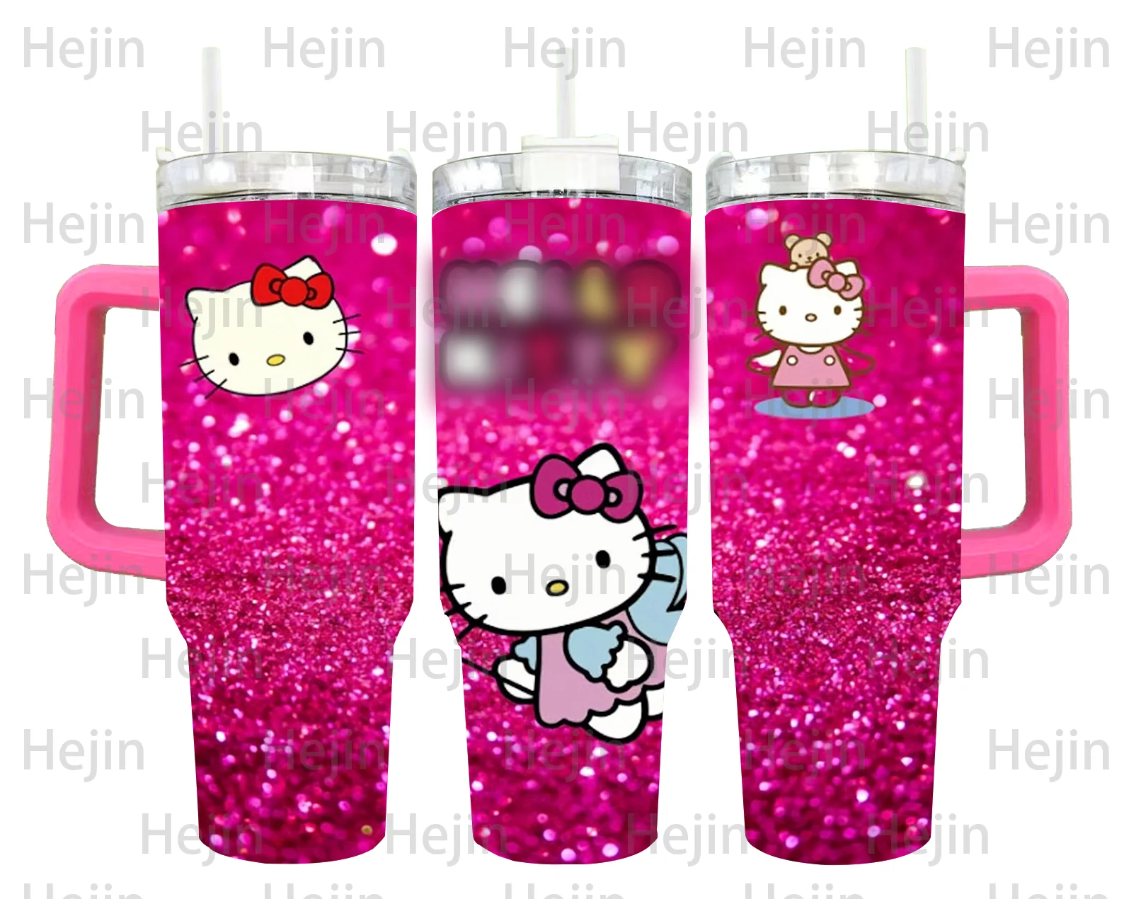 Высокое качество, оптовая продажа, все наружные стаканы для кемпинга, воды, Sanrio, термос, чашка с ручкой и соломой