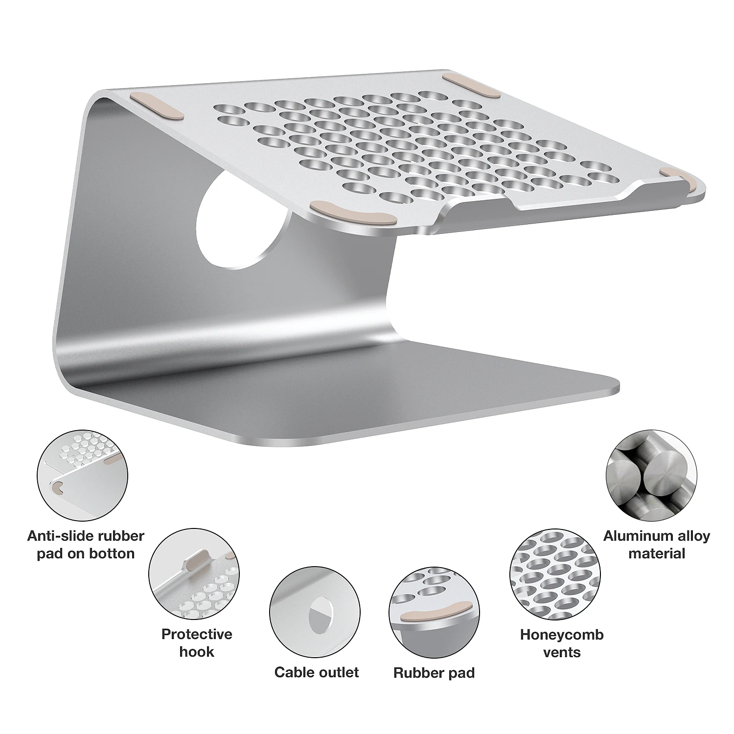 Source factory lower price aluminum alloy desk laptop phone holder stand