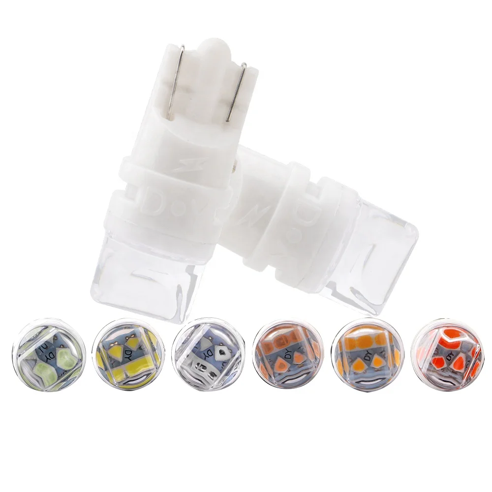 PC 2835 3SMD Floodlight DC 12V W5W 194 T10 Led Bulb Car HUD Indicator Led Dashboard light Auto Lighting Systems