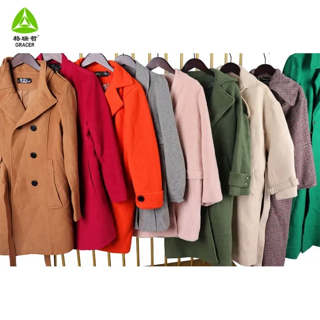 vip bales old clothes used clothes used clothing bales malaysia ladies worsted long coat