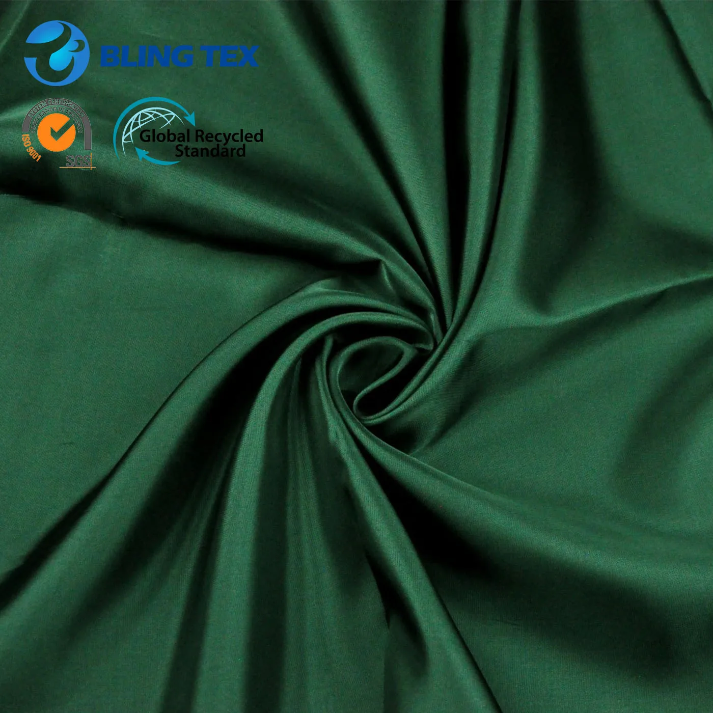 taffeta twill waterproof liner material fabric Shumei silk 100%polyester twill taffeta  fabric