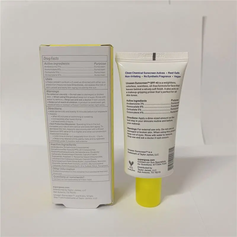 new arrival Super goop 1.7 fl. oz. / 50ml SPF 40 Unseen Sunscreen Broad Spectrum Sunscreen