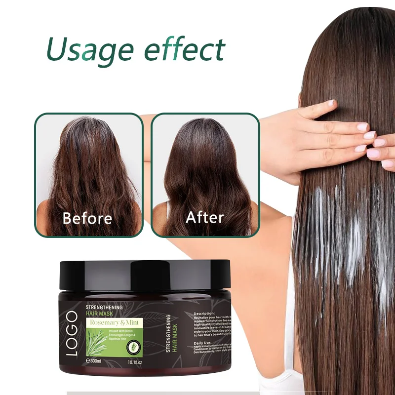 wholesale hair mask scalp repair deep conditioning keratin Rosemary hair mask for hair growth