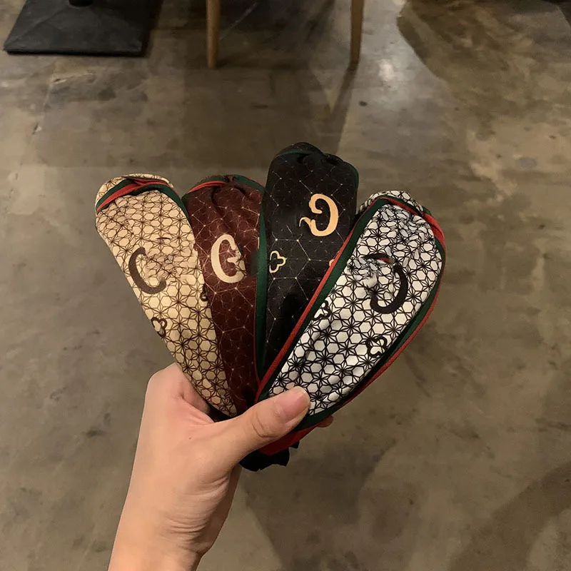 Модные аксессуары для головы повязка на голову роскошная дизайнерская повязка на голову с надписью