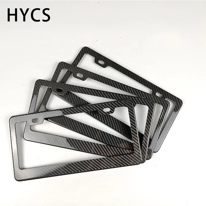 America car real carbon fiber license plate frame