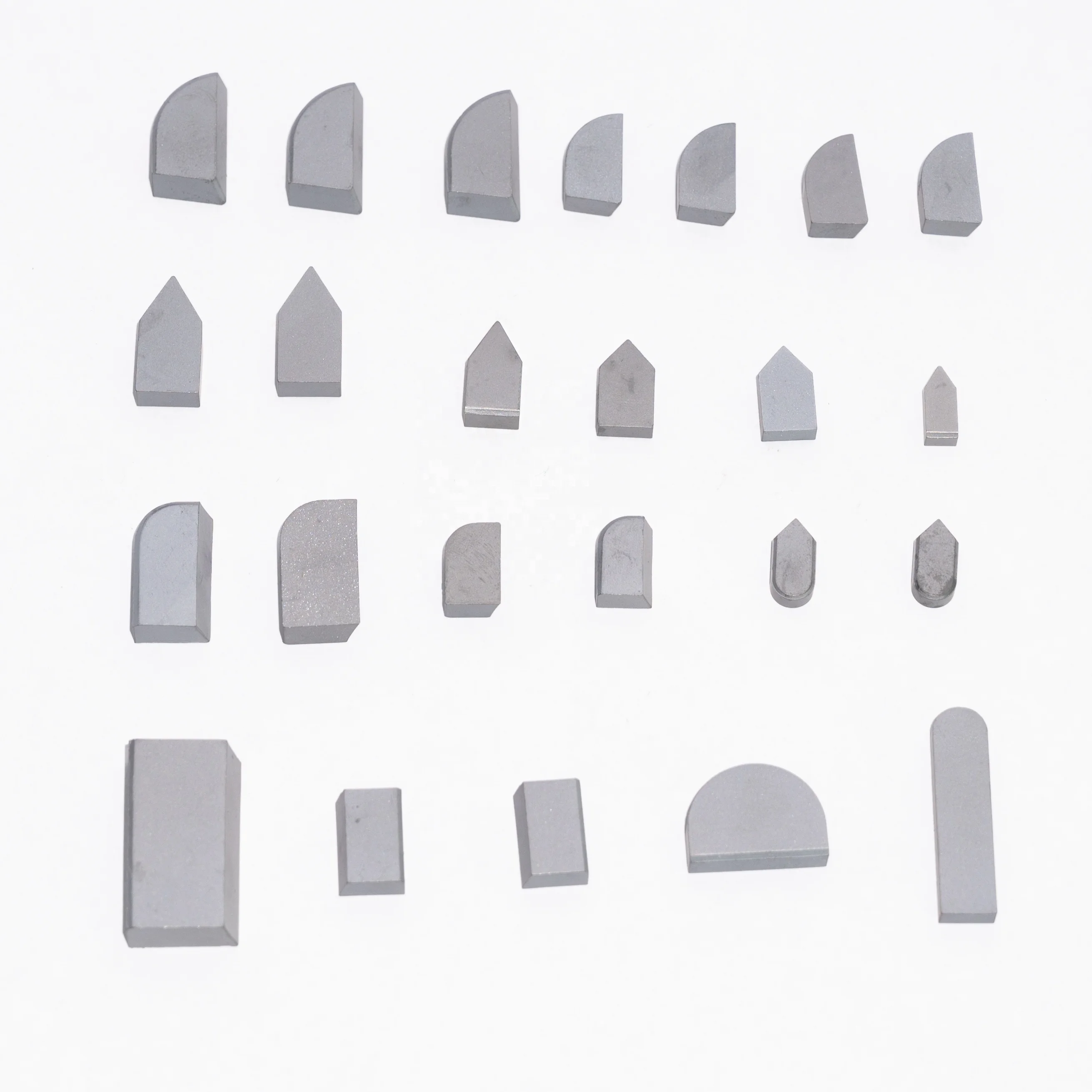 YT5 YT15 Cemented Carbide Brazed Tips Cutter Inserts Soldering Tungsten Carbide Tips