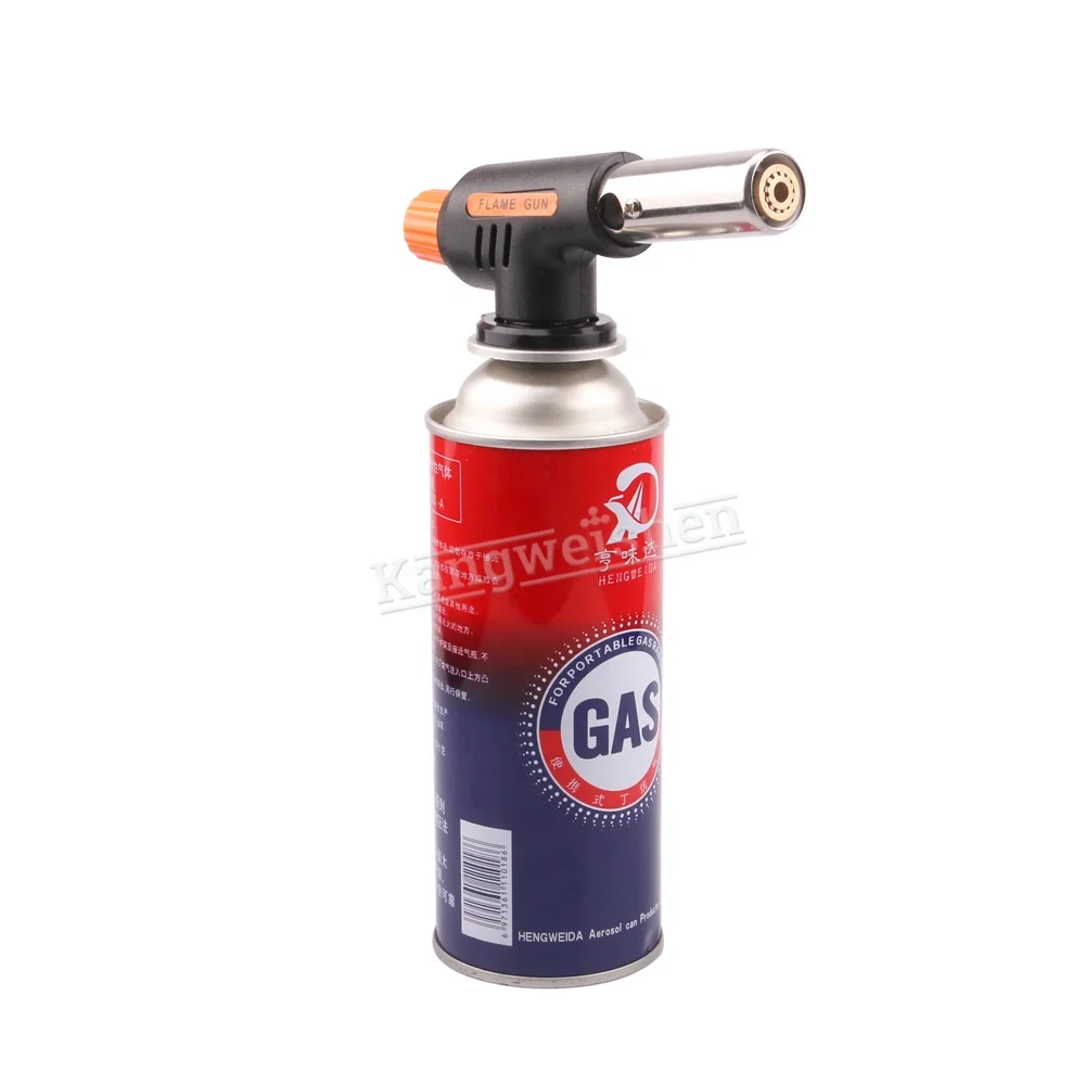 Portable Butane Gas Torch BBQ Flame Thrower Hiking Flame Gun