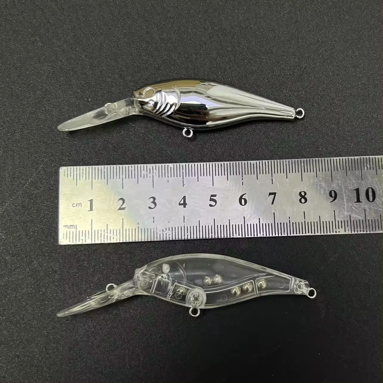 8cm 5g Flicker Action Slow Floating Senuelos de Pesca Fishing Lures Saltwater Minnow Chrome Fish Bait