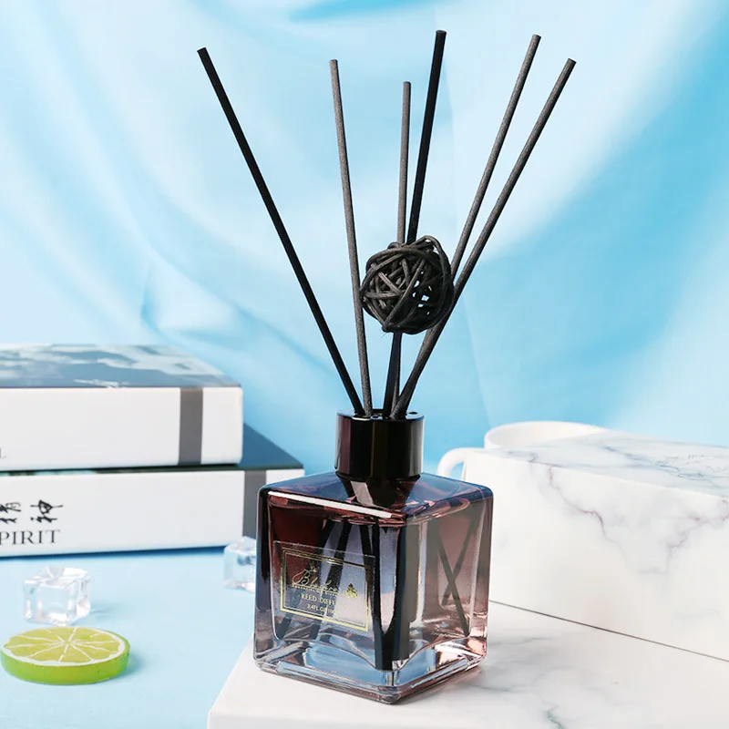 Mescente Customised Logo Amber Glass Perfume Home Reed Diffuser Men Set of 3