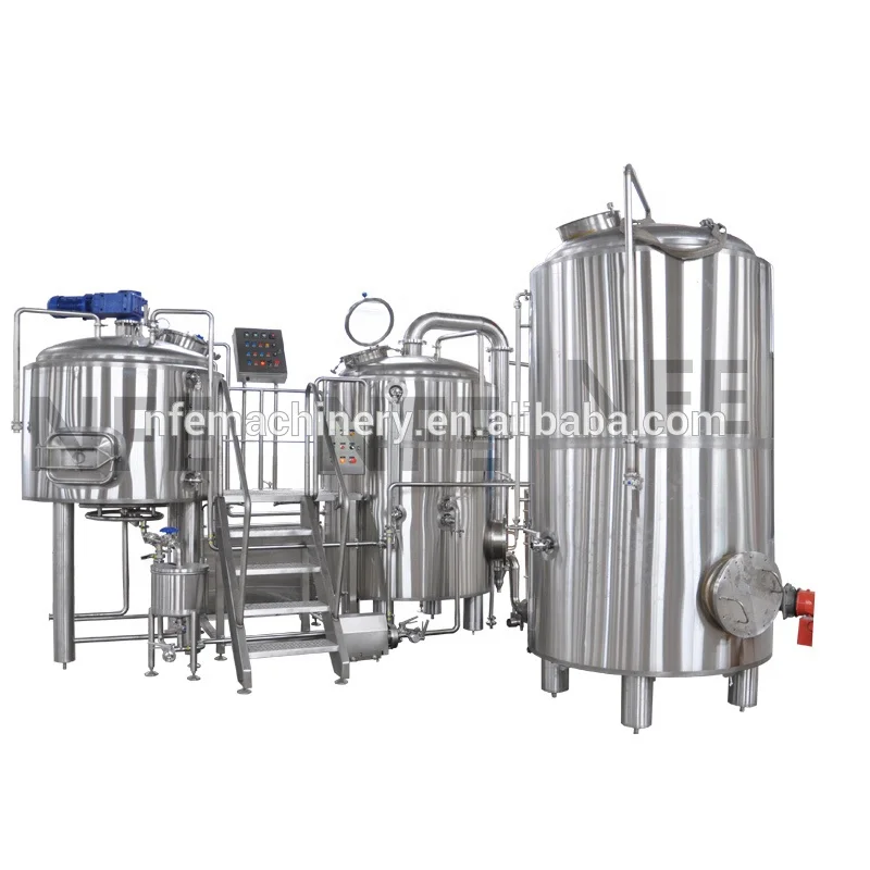 
1000l Commercial Beer Brewing Equipment Steam Jacket Brew Kettle 