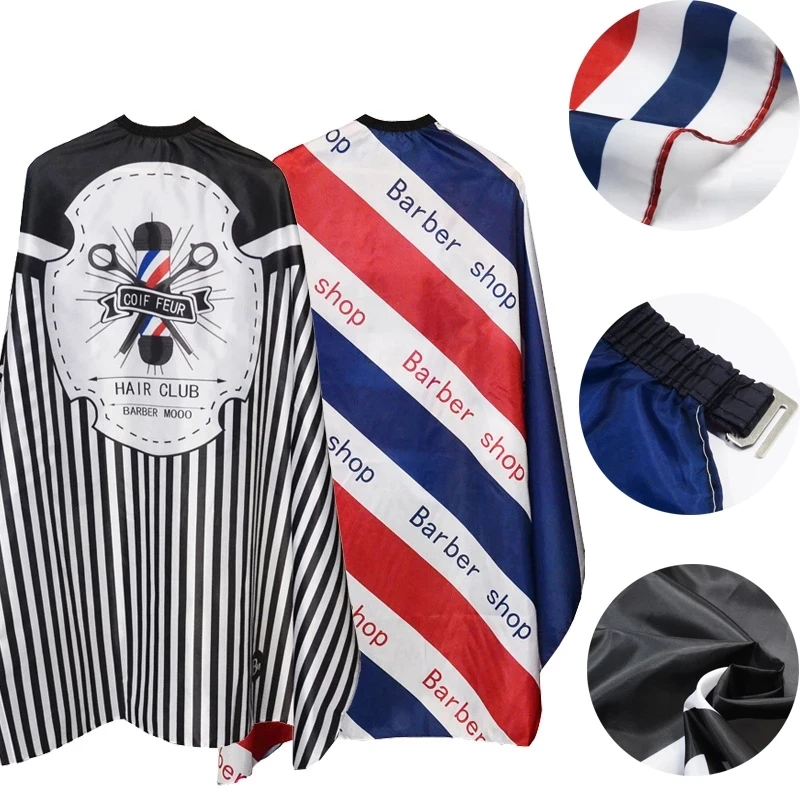 Парикмахерская накидка с сублимационным рисунком, водонепроницаемый салонный фартук, профессиональная ретро-одежда для парикмахера