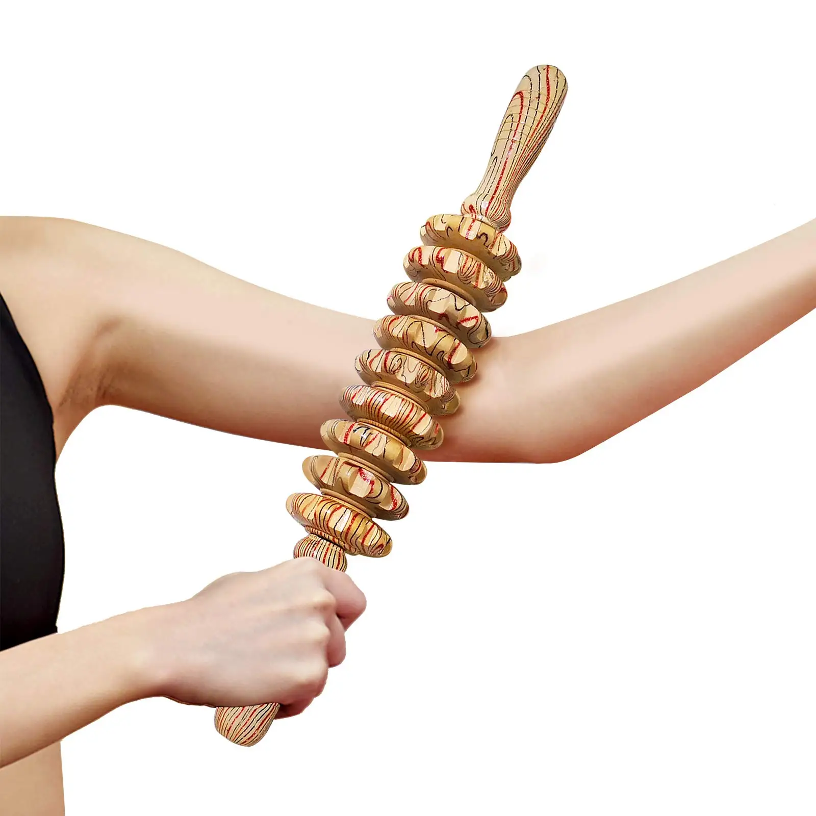 Acupuncture Wood Body Massage Stick Health Care Muscle Relaxation For Arm Foot Anti Cellulite