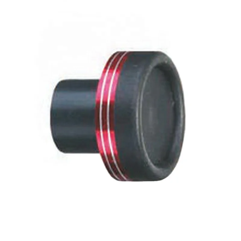 Fishing rod Rubber Butt Cap with Aluminum Trim