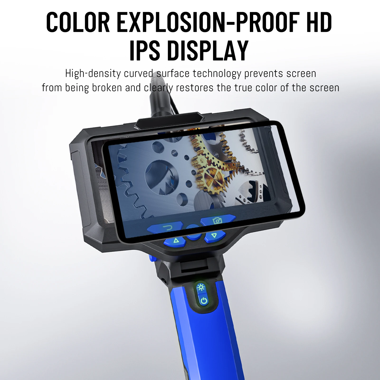 New T28 endoscope camera 5inch screen 8mm dual lens 1080P pipeline inspection camera Waterproof industrial borescope 5m cable