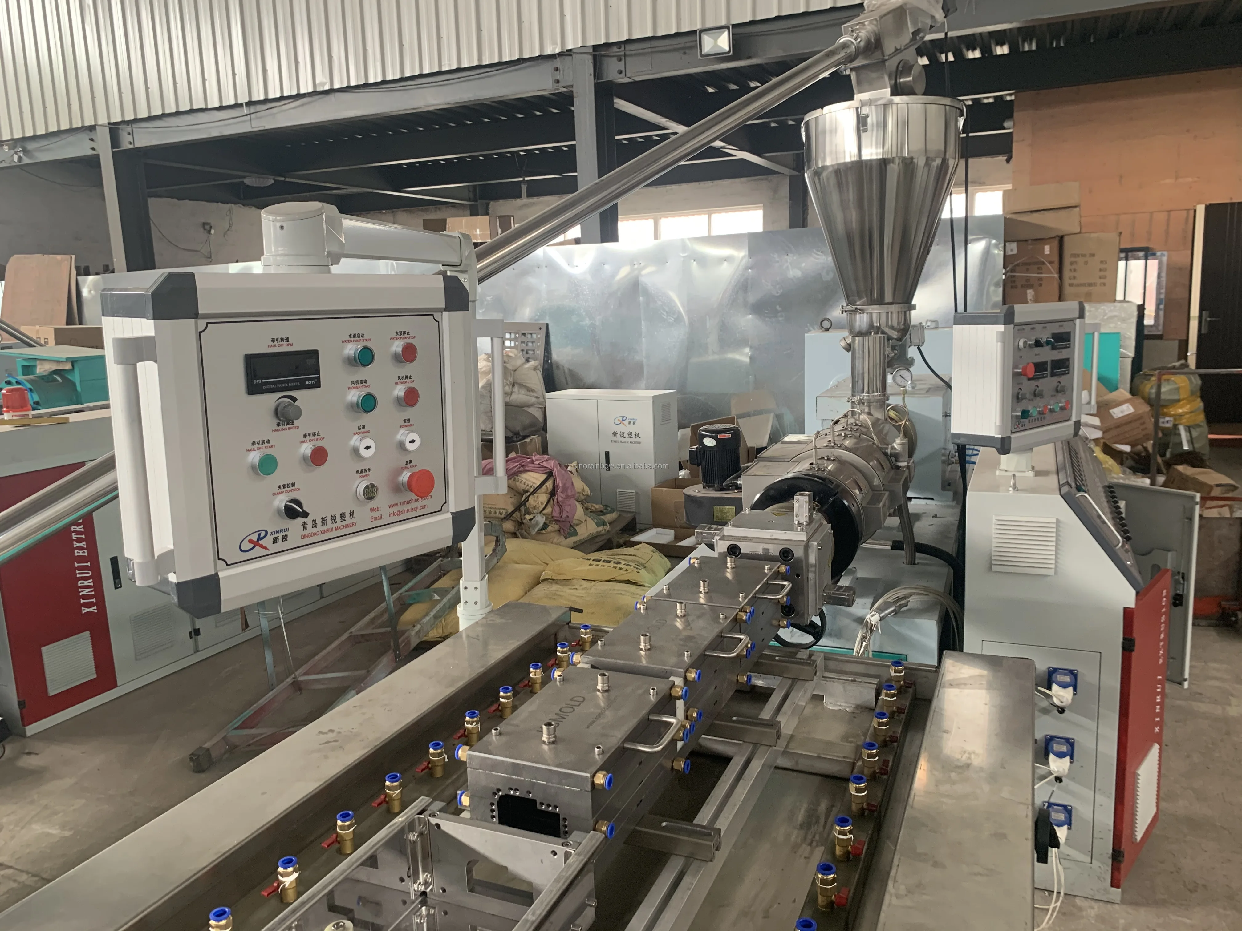 WPC Plastic Window Door Frame Profile Extruder Making Machine