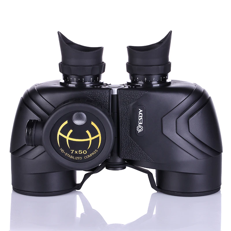 Hunting Equipment Tactical 7X50 Optics Telescope Long Range Binocular with Compass