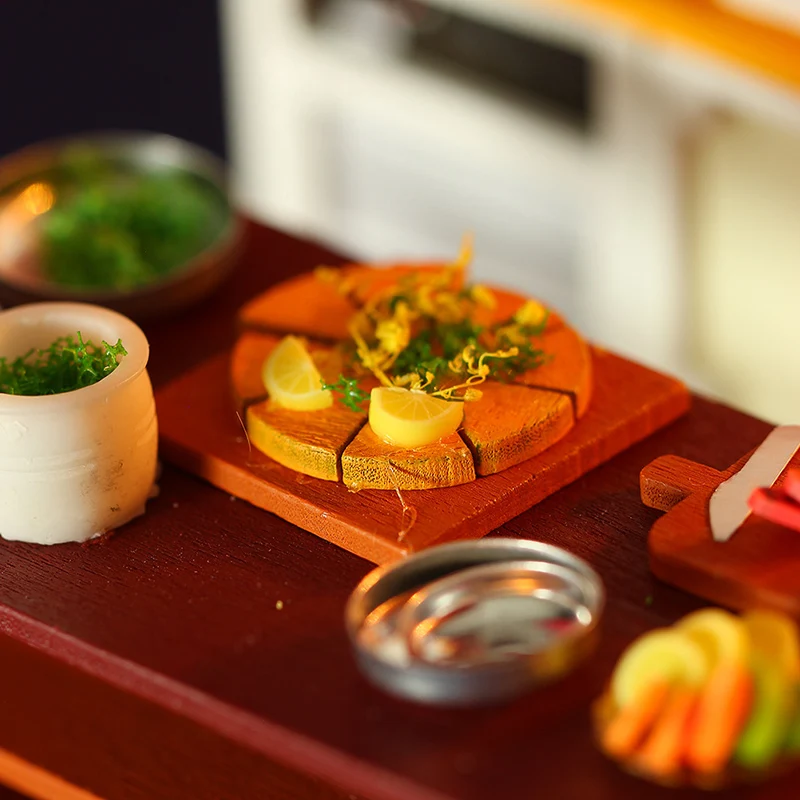 2020 New Year Gift Chinese Panda DIY Dollhouse Miniature with Chair and Desk