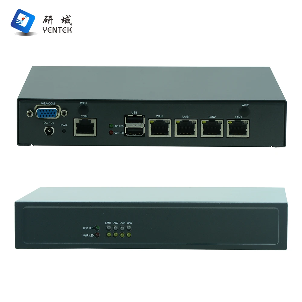 Mini Firewall router pc Intel celeron J4125 J1900 DDR4 MSATA win10 openwrt ikuai VGA 4 LAN network server mini pc