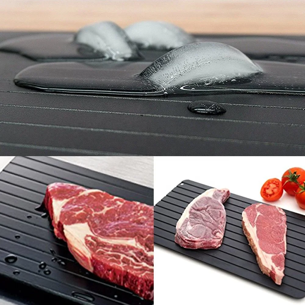 
China Wholesale Aluminum Alloy Frozen Food thawing plate meat fast defrosting tray 