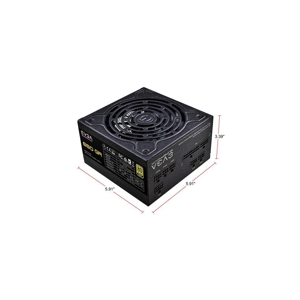EVGA SuperNOVA 650 GA 80 Plus золото 650 Вт полностью модульный эко-режим с вентилятором Dbb 10 лет гарантии компактный 150 мм