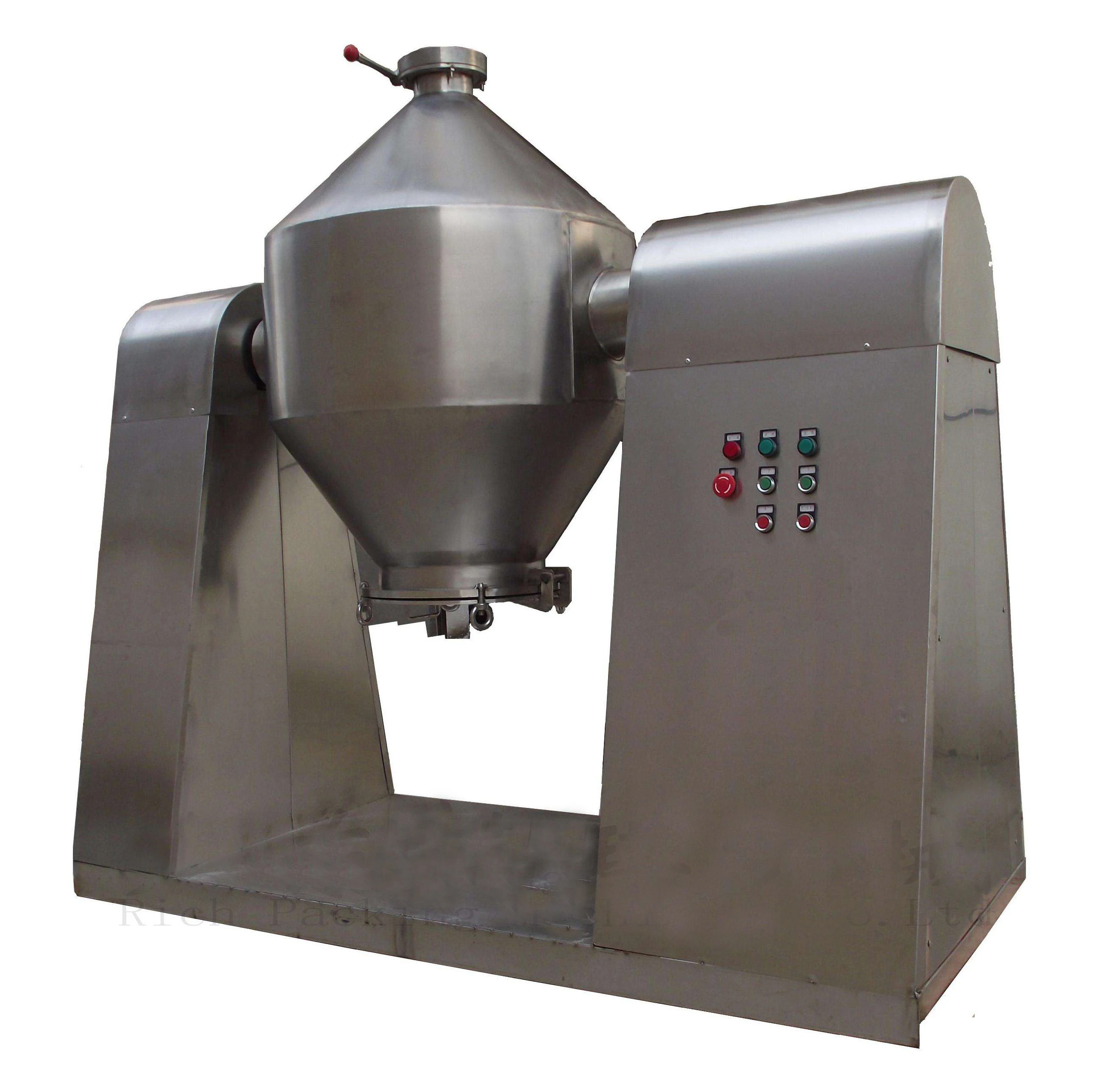 chemical powder viscous fluid mixing machine w powder mixer W-1000 double cone mixer