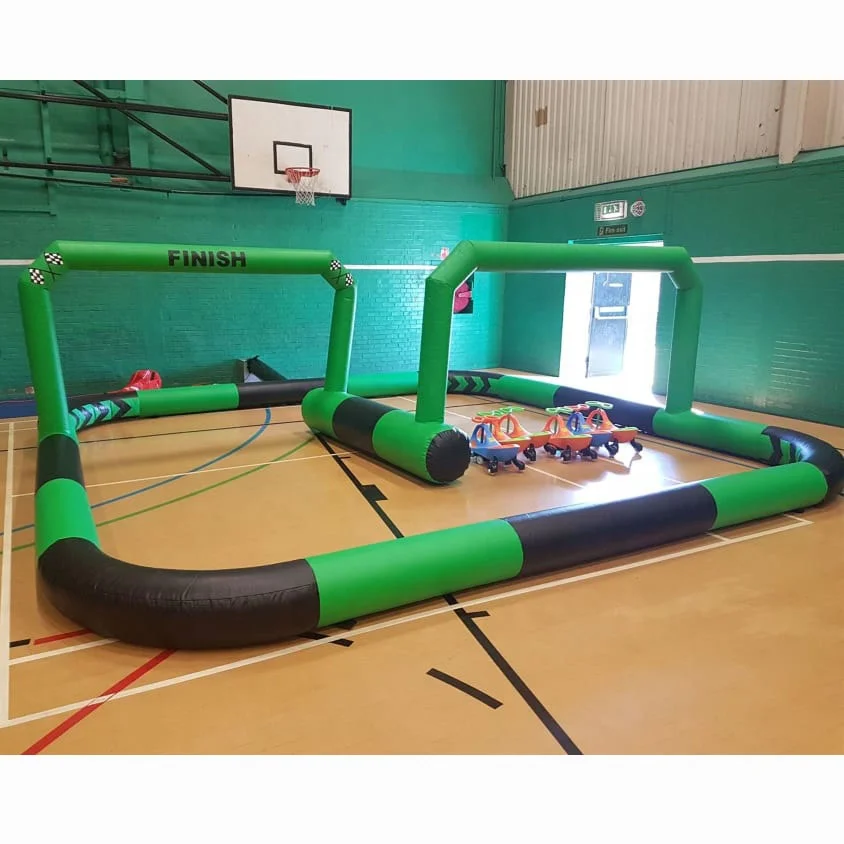 Large 26x20ft Kids Didicar Race Track Inflatable Bumper Car Arena Inflatable Go Karts Race Track For Bumper Car Rental
