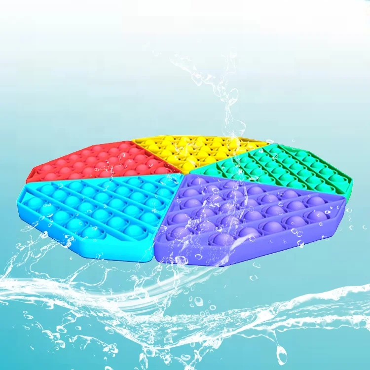 
Stress Reliever Extrusion Bubble Game Educational Playing Board Pure Compression push silicone sensory fidget toy 