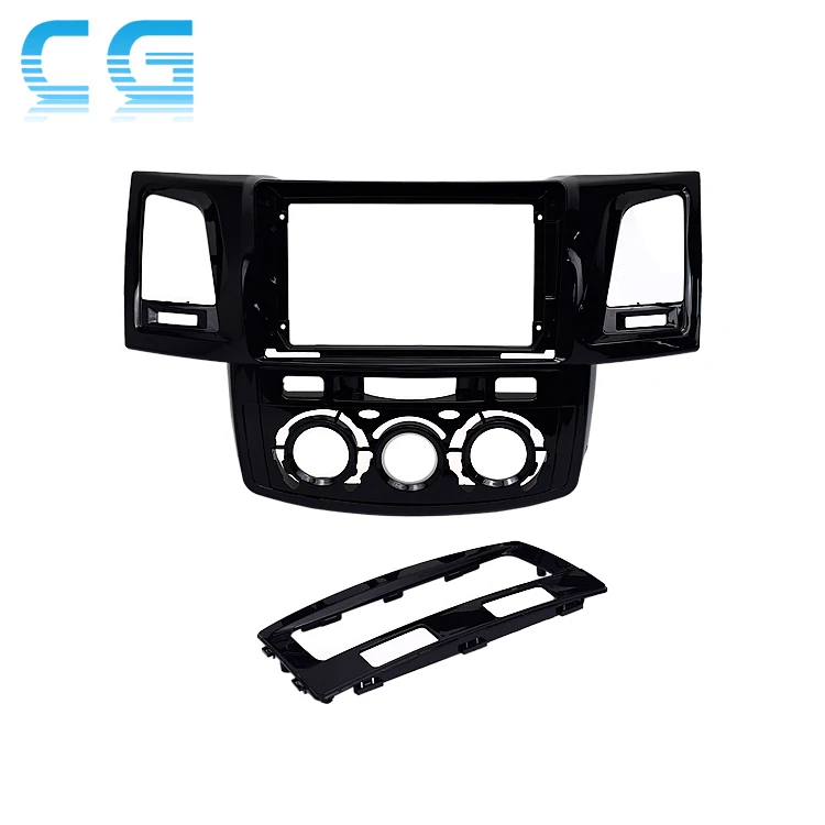 For 2008-2014 Toyota Fortuner/Hilux Manual A/C LHD Car Radio Fascia Stereo Dash Kit Audio Player Panel Plate Frame