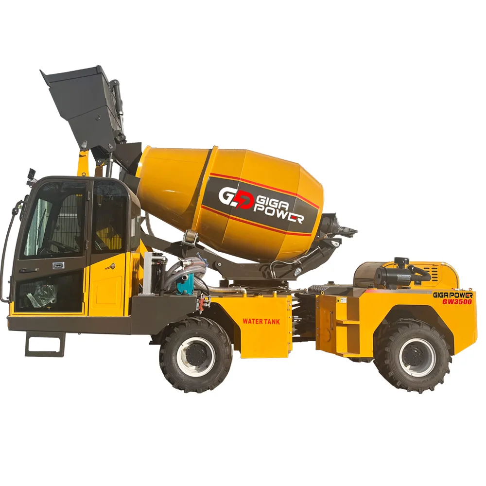 self -loaded concrete mixer