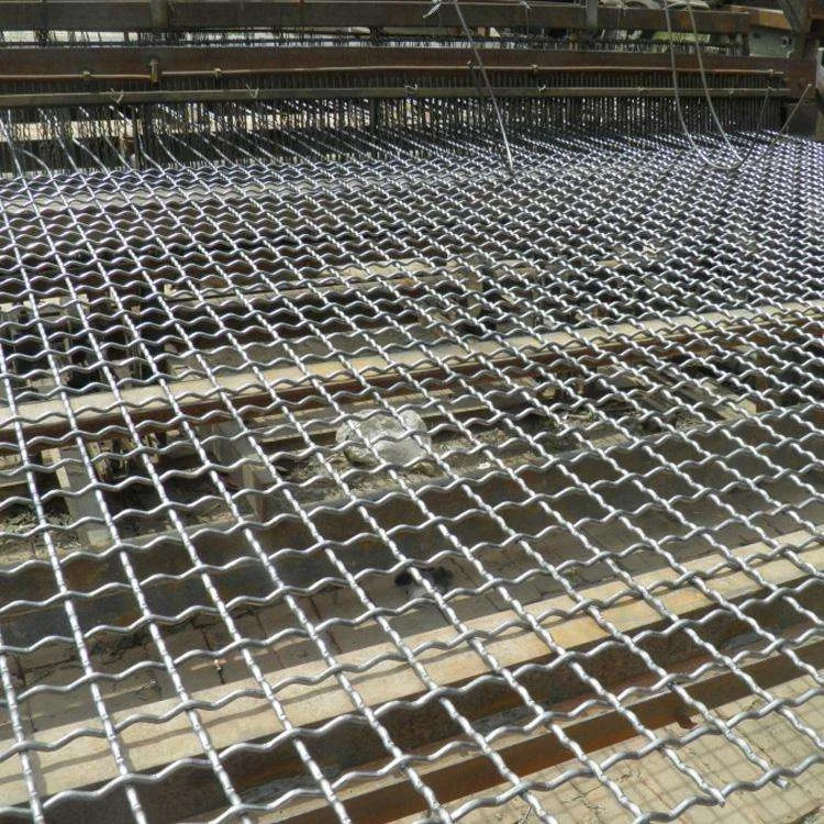 Mining Vibrating Screen Mesh SUS 304 316 316l Stainless Steel Crimped Woven Wire Mesh