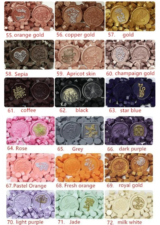 Colors of smokeless wax seal beads 1kg/bag
