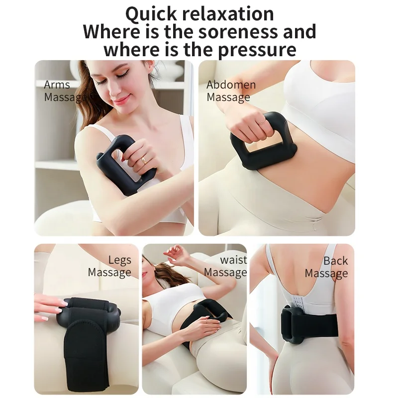 2024 New Wholesale Magic Ring Mini Massage Gun Body Fatigue Relief Vibration Machine Mini Massage Machine