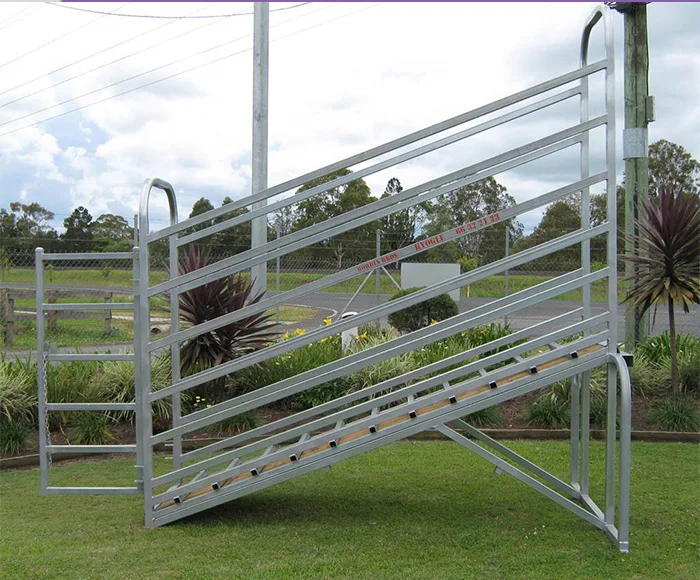 Лидер продаж низкая цена 2 1x1 8 м сверхмощный погрузочный пандус для крупного рогатого скота