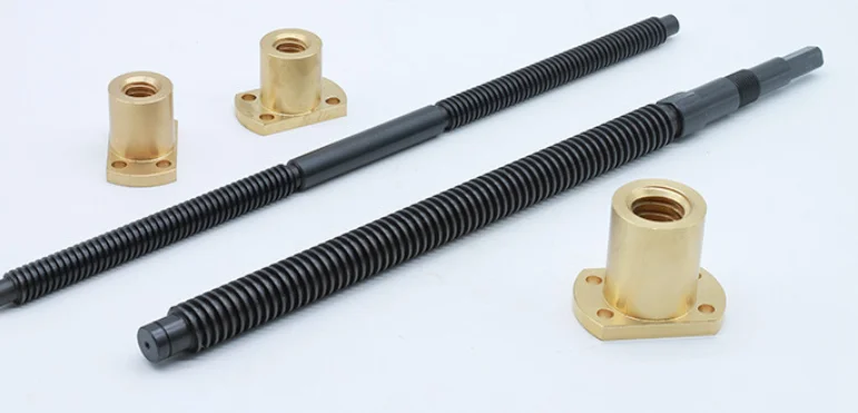 Custom made Carbon Steel 30mm trapezoidal lead screw 40mm 50mm 60mm length trapezoidal screw for 3d printers